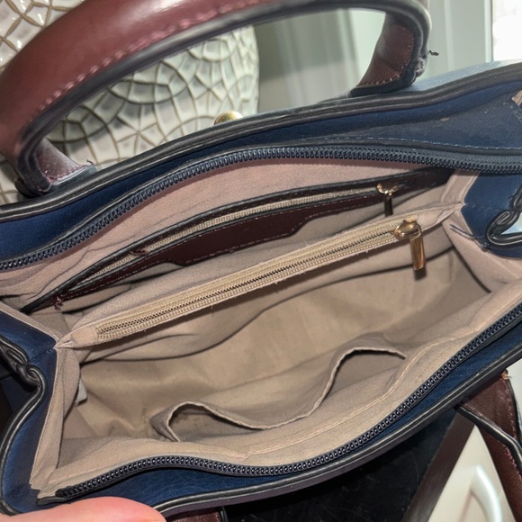 Boutique Blue/Brown Handbag - Picture 4 of 9
